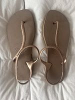 Sandales Havaianas Flash neuves, taille US 9 EU 40, dorées ✨