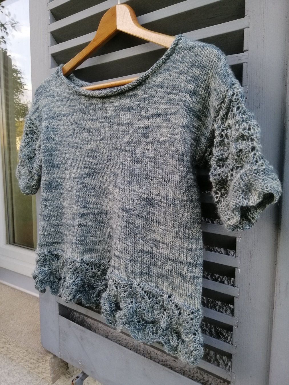 Maglioni & Felpe: Sommerpulli "Zirconium" Merino/Seide NEU – Nuovo (secondo la descrizione) da Langenthal venduto da Handstrick 6
