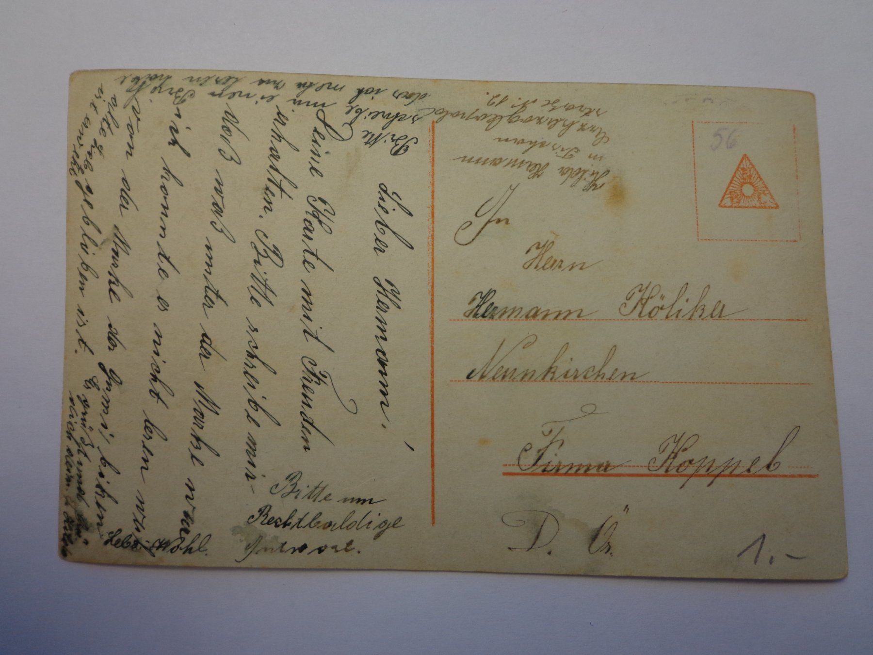 Cartoline postali: Antike Postkarte Ansichtskarte  Sei mein – Usato da Andeer venduto da Baerenburger 1