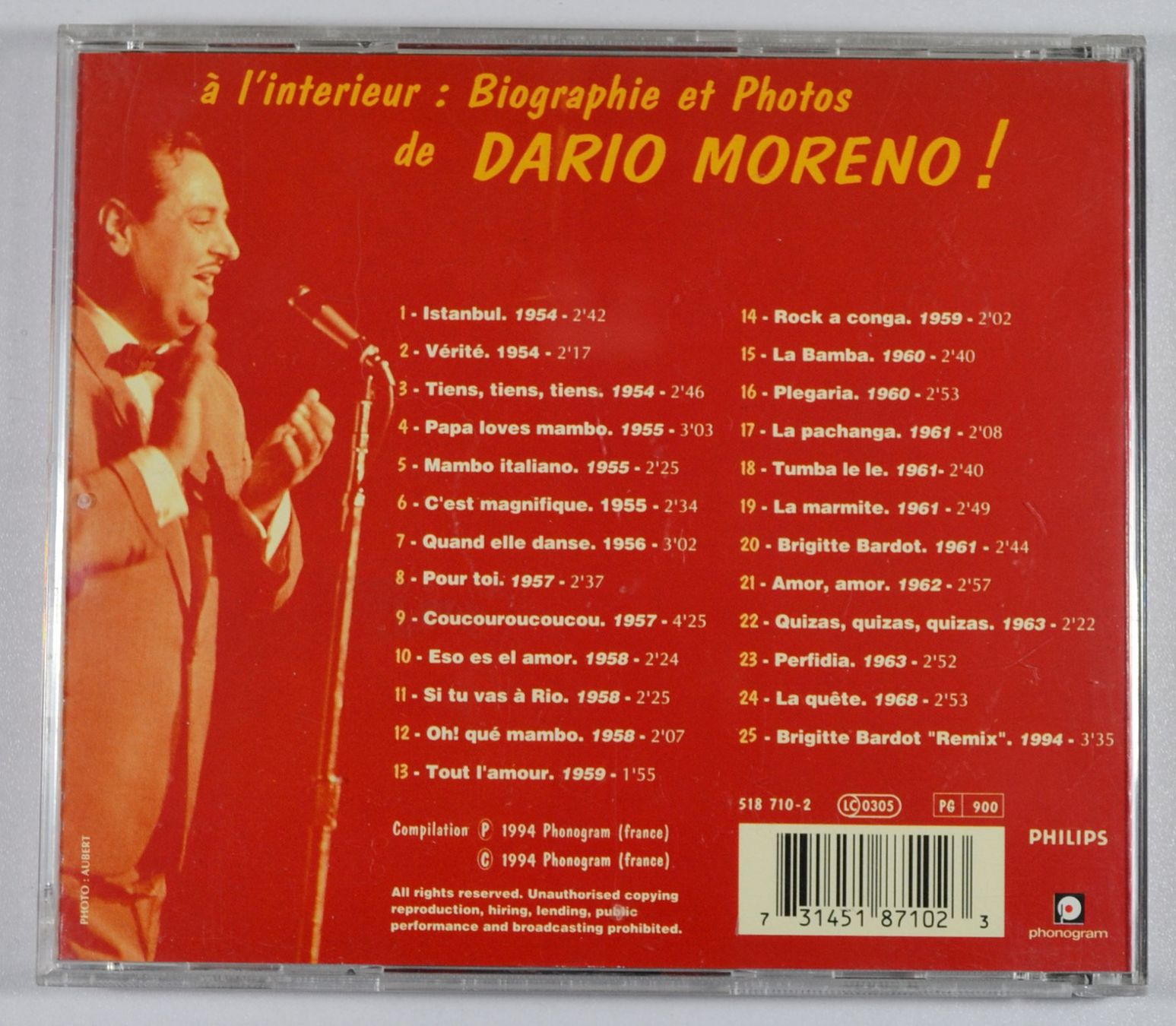 CD: DARIO MORENO - Oh! Que Dario! Best Of (Gebraucht) in Frenkendorf ...