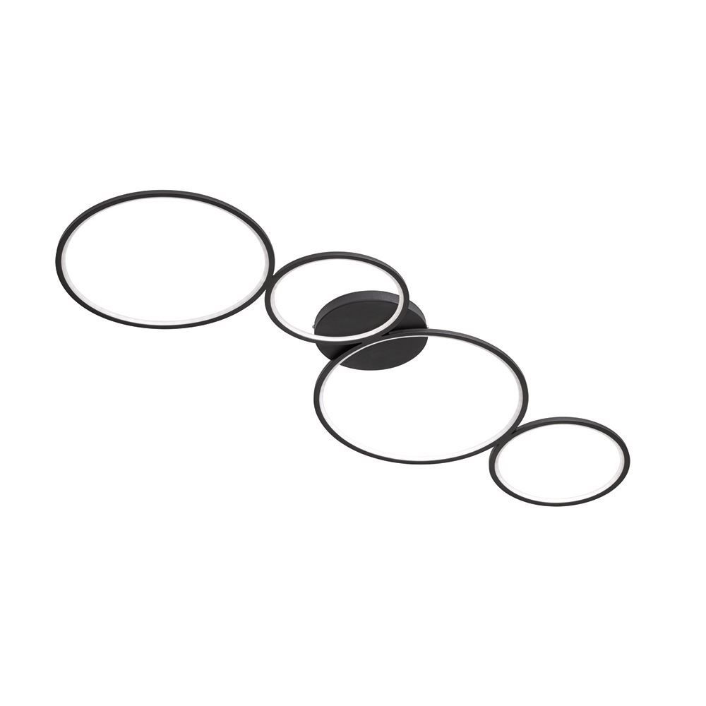 Lampadari & plafoniere: LED Deckenleuchte, Schwarz, 4 Ringe – Nuovo (secondo la descrizione) da Kreuzlingen venduto da Smart-Light 9