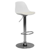 AMSTYLE KORSIKA Barhocker Kunstleder Weiß NEU - SPM2.002