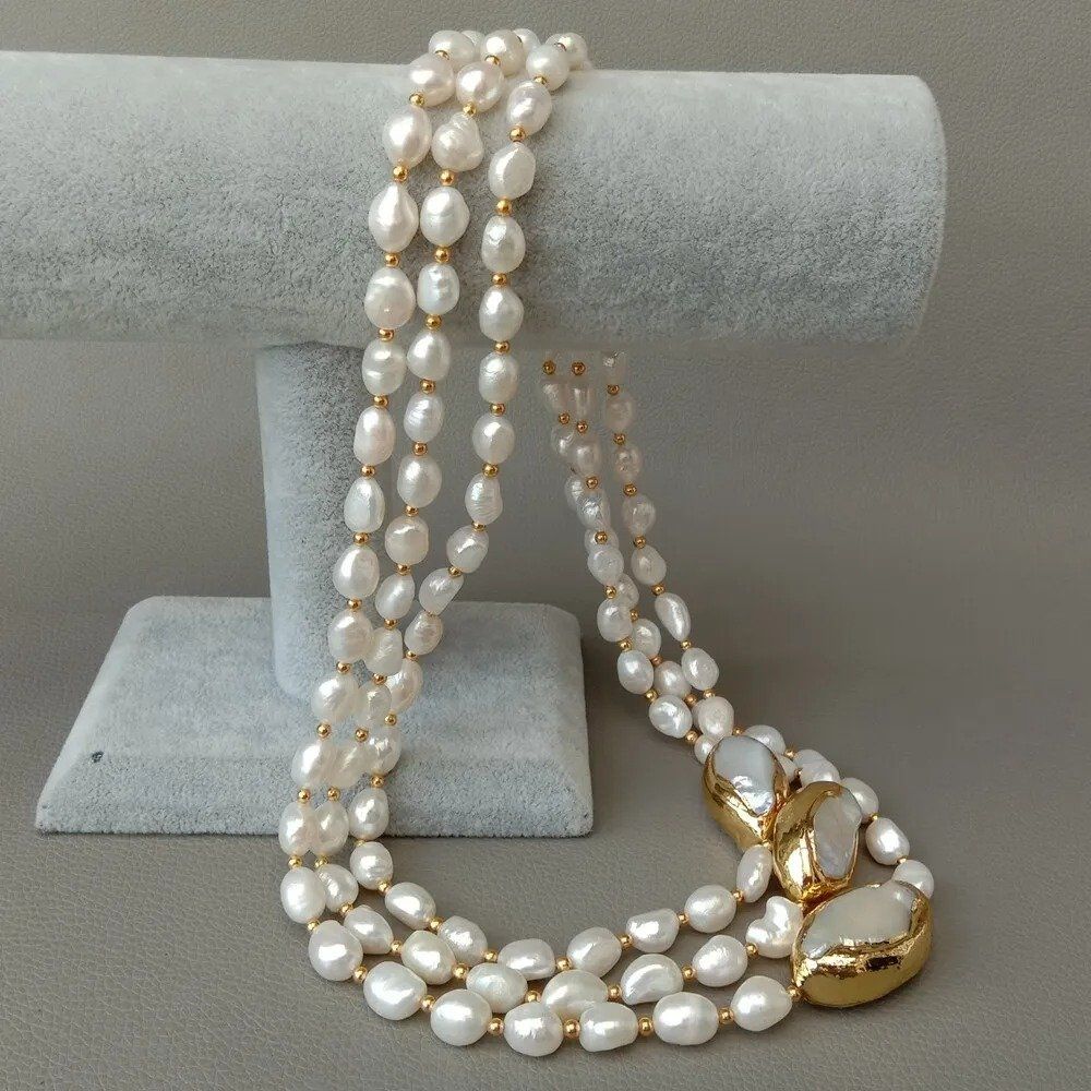 Catenine: Schön Halskette Perlen Kette Collier Perle Perlenkette Echt – Nuovo (secondo la descrizione) da Prilly venduto da ilyria73 4