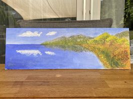 Küstenbild selbst gemalt