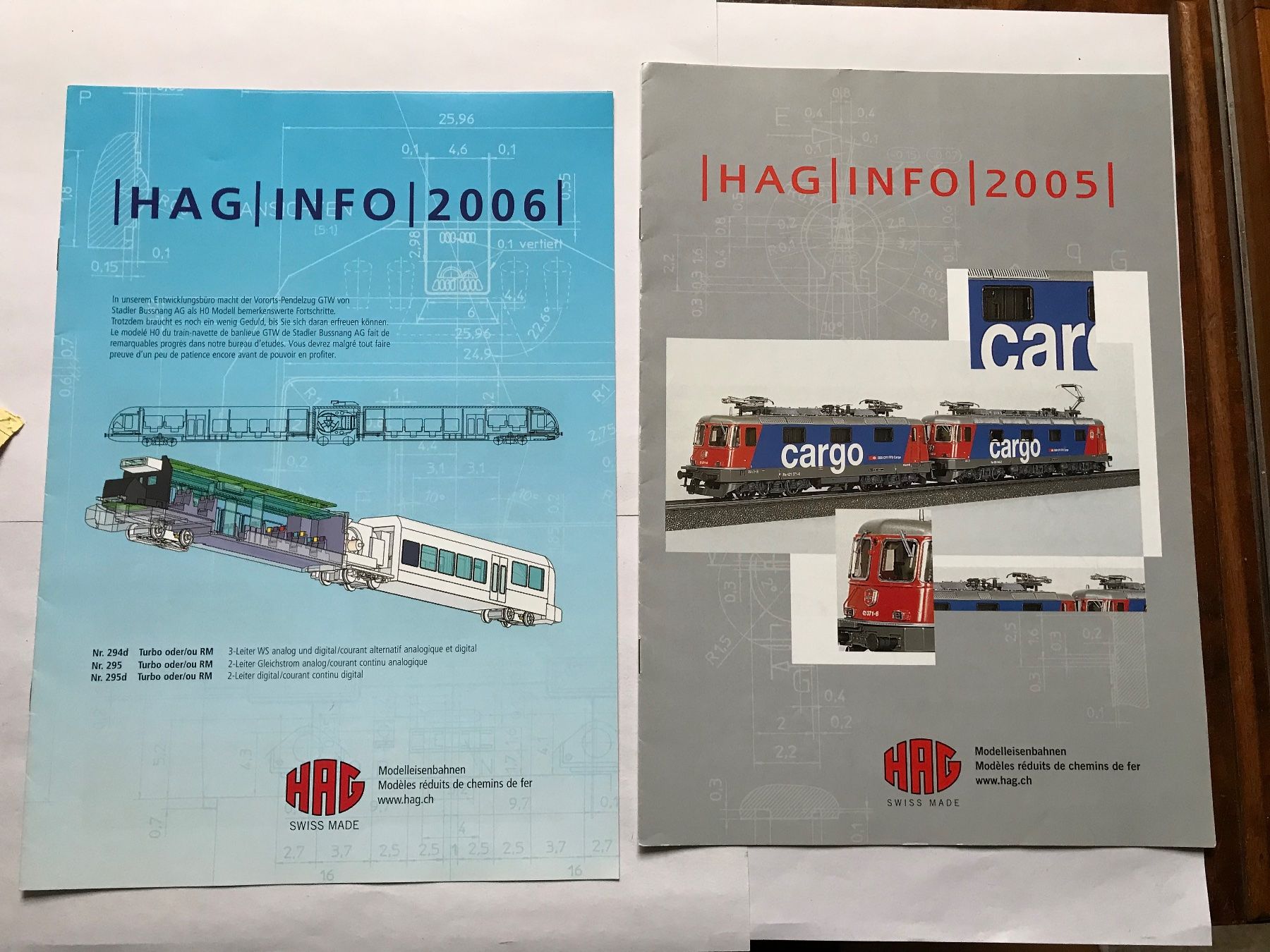Hag Modellini di ferrovie: 2 x HAG info, 2005/2006 – Usato da liestal venduto da makai05