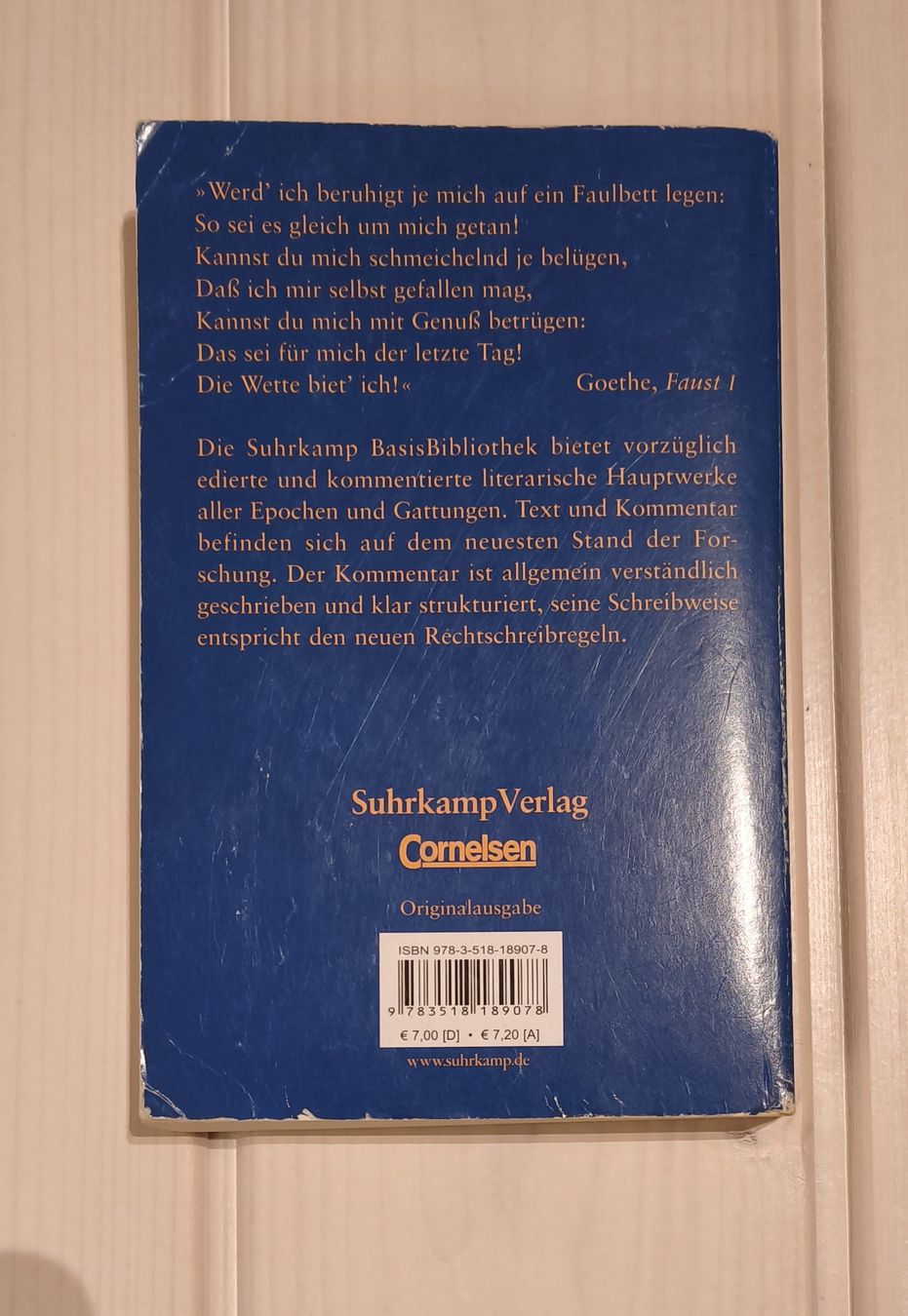 Bücher: Goethe - Faust I, Suhrkamp BasisBibliothek – Gebraucht aus Obfelden von sel_7s58 1