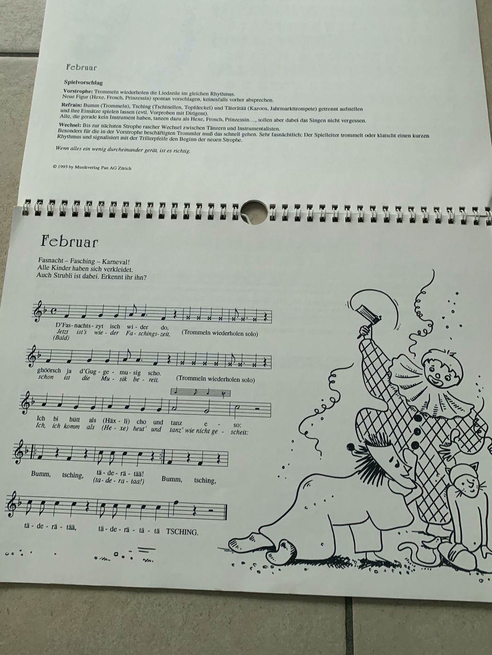 Calendari: STRUBLIS SINGKALENDER/ GERDA BÄCHLI – Usato da Brugg AG venduto da olamim 3