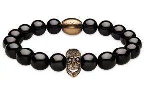 Bomberg Bracciali & Braccialetti: Bomberg Black Onyx Beads Mexican Skull – Nuovo (secondo la descrizione) da Selkingen venduto da gwendolynx