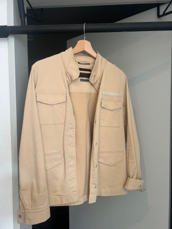 SET Utility-Jacke / Shacket – Beige (S, Made in Europe)