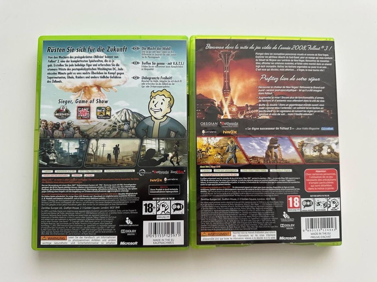 Giochi: Fallout 3 + Fallout: New Vegas Collection Xbox 360 – Usato da Couvet venduto da Aura_aura 2