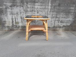 Vintage Bambus Beistelltisch / Tisch / Loungetisch ab 1.--