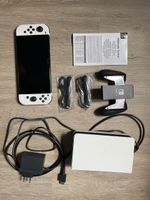 Nintendo Switch OLED Konsole weiss mit Zubehör