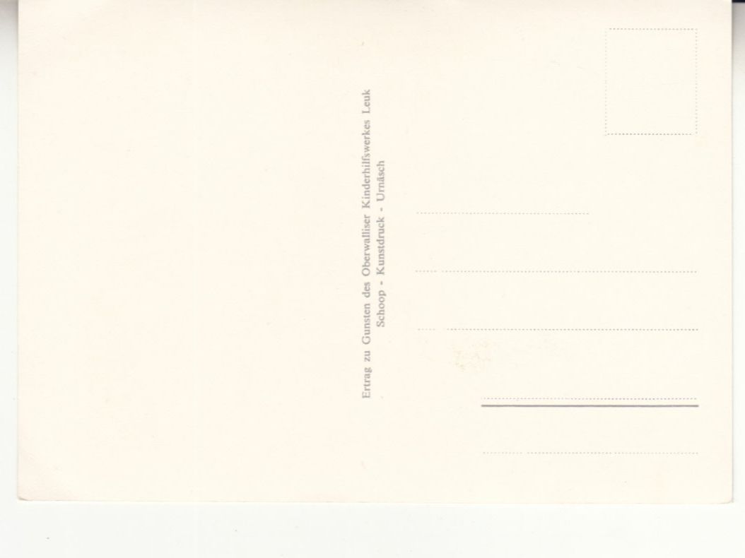 Cartoline postali: Oberwalliser Kinderhilfswerk ca. 1970 – Usato da Bürglen TG venduto da StampGraf 1