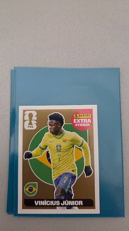 Panini Carte collezionabili: Extra Sticker Panini Vinícius Jr Gold" – Nuovo (secondo la descrizione) da martigny venduto da cri_b6mg