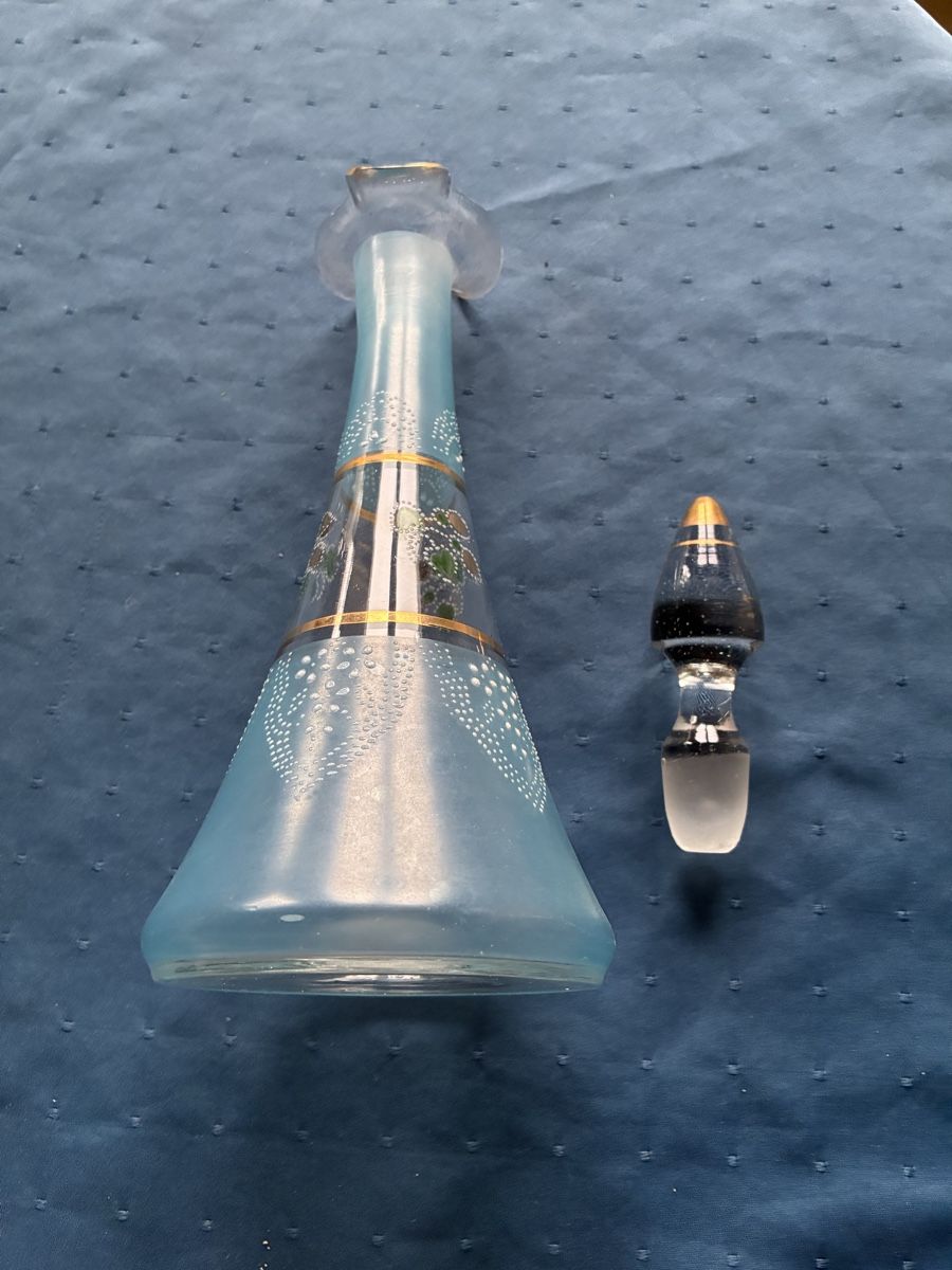 Caraffe: antikes Liqueurservice, hellblau – Usato da Dornach venduto da Rosengarten 1