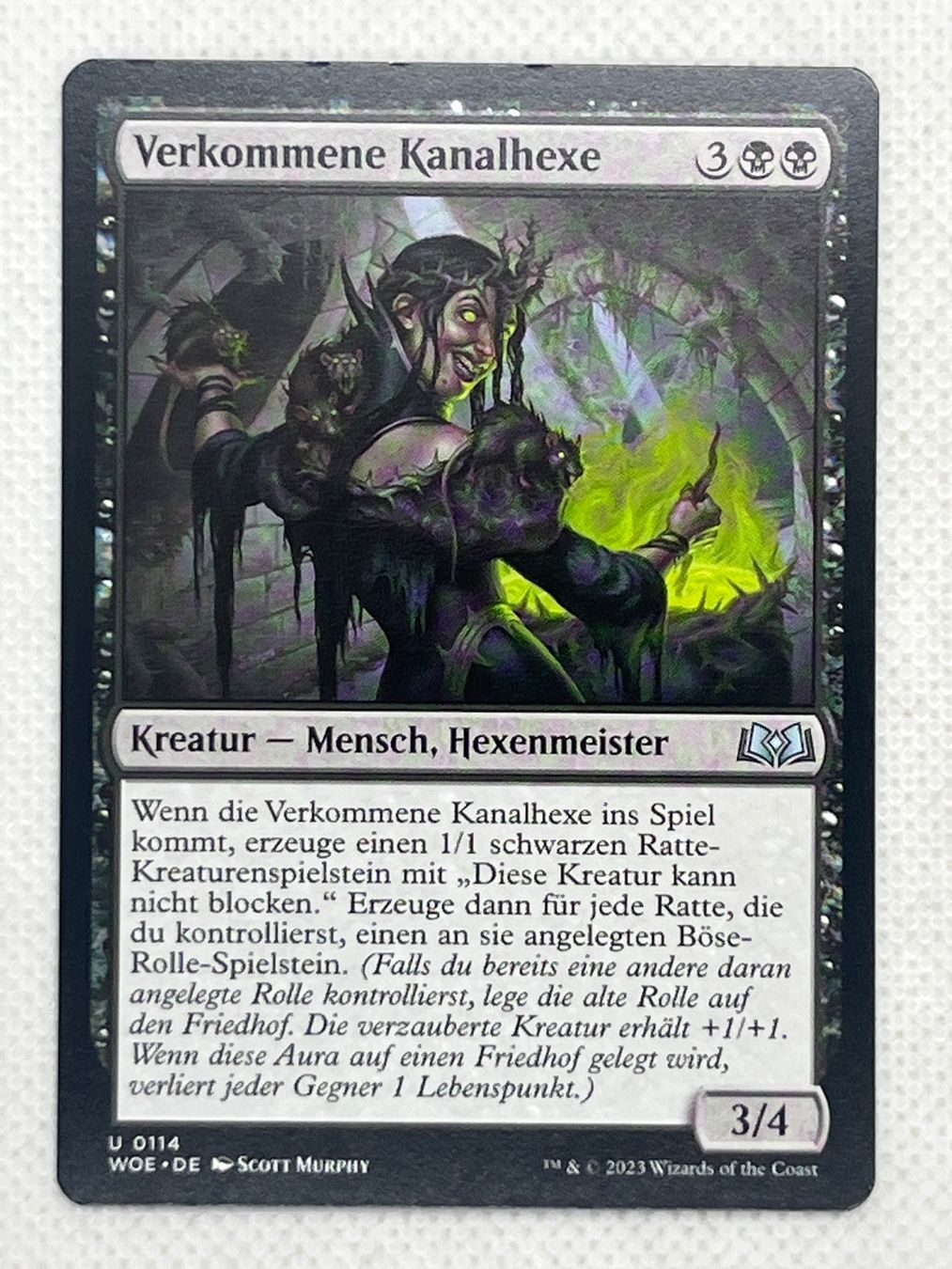 Magic The Gathering Carte collezionabili: Magic The Gathering Verkommene Kanalhexe – Usato da Hinterkappelen venduto da Kim1992