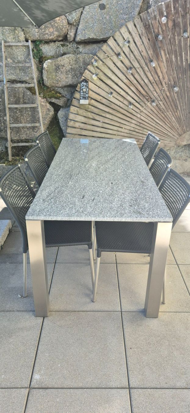 Tavoli: Granittisch mit 6 Stühlen – Usato da Schafisheim venduto da Sternguck67
