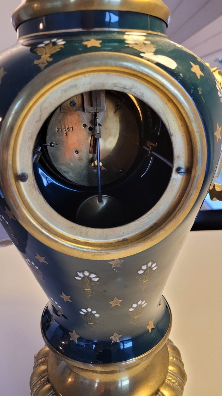 Orologi da terra & Orologi da parete: Kaminuhr mit Kerzenhaltern – Usato da Derendingen venduto da BAK01 5