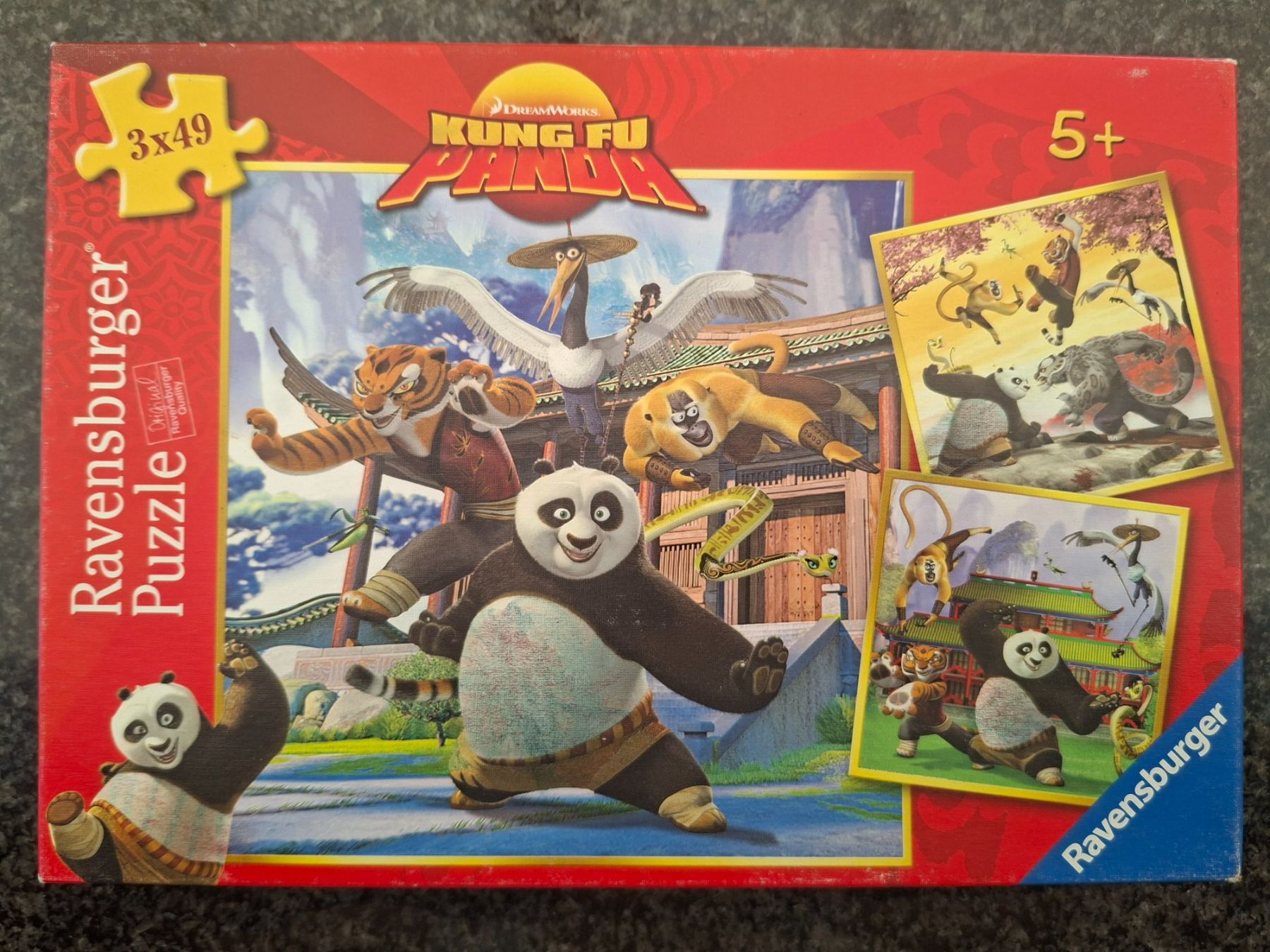 Ravensburger Puzzle: Ravensburger; Puzzle "Kung Fu Panda" 3x 49-teilig – Usato da Boniswil venduto da Totomat-Lady2 2