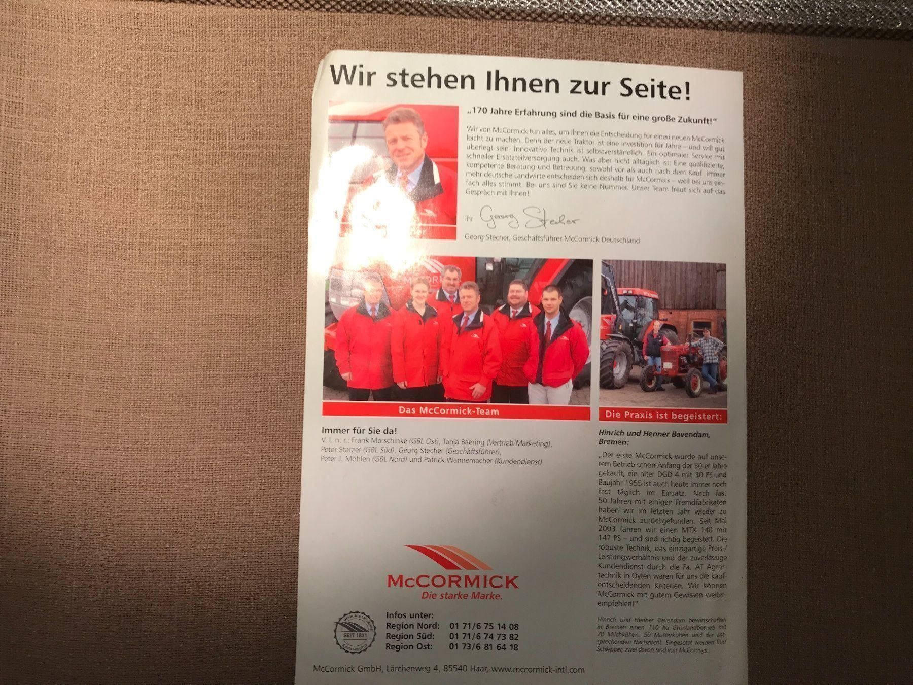Traktoren: IHC Mc Cormick Prospekt – Gebraucht aus Balterswil von Jeko1967 3