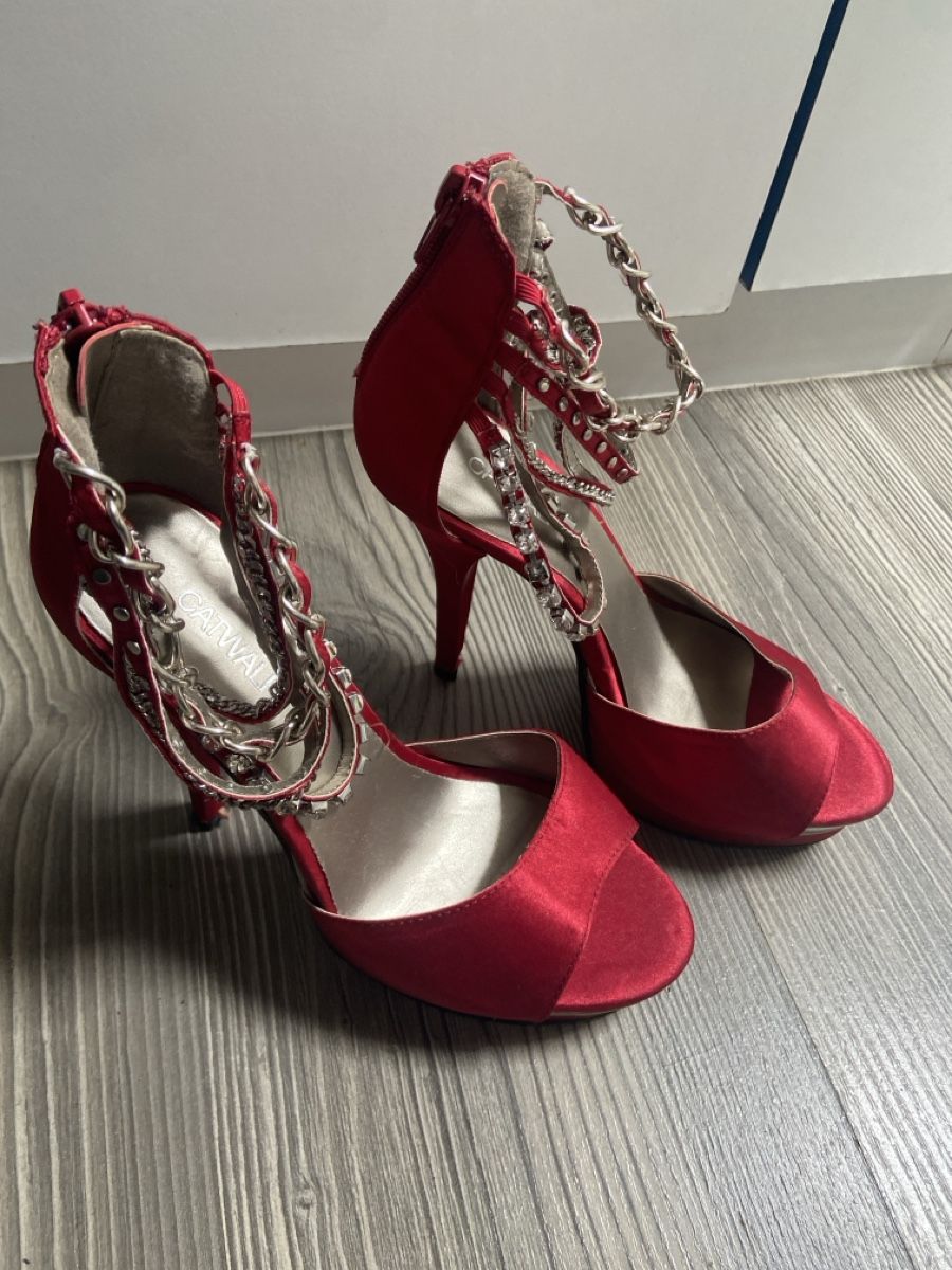 Scarpe da donna: Peeptoe Catwalk ,rot ,Grösse 37 – Usato da Sirnach venduto da SpeedyGT