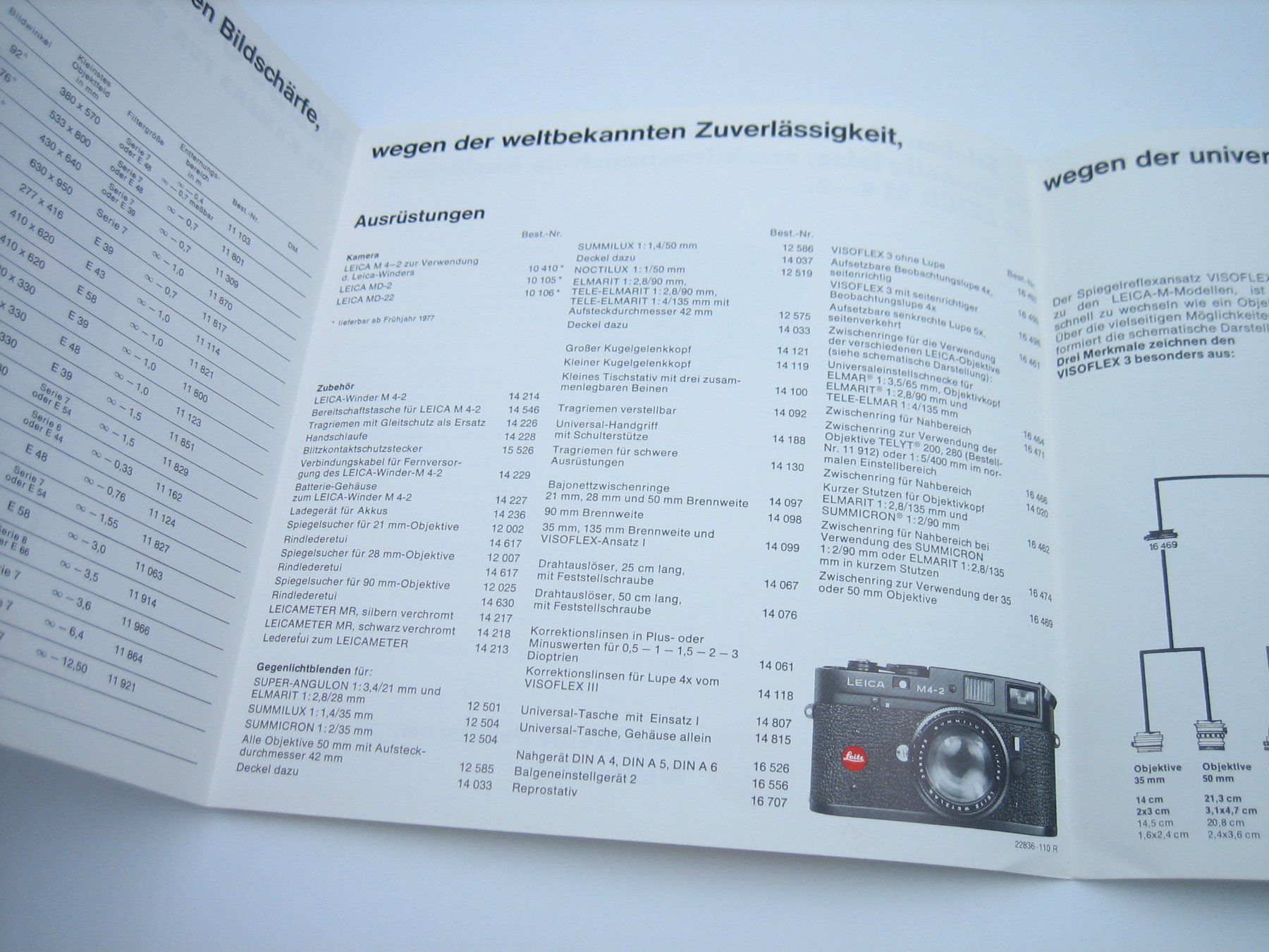 Leica Fotocamera: Leica M4-2 Messucher Werbeprospekt/Katalog – Usato da Zürich venduto da Tomi118 4