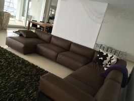 Cassina MEX sofa Leder braun Wohnlandschaft modular