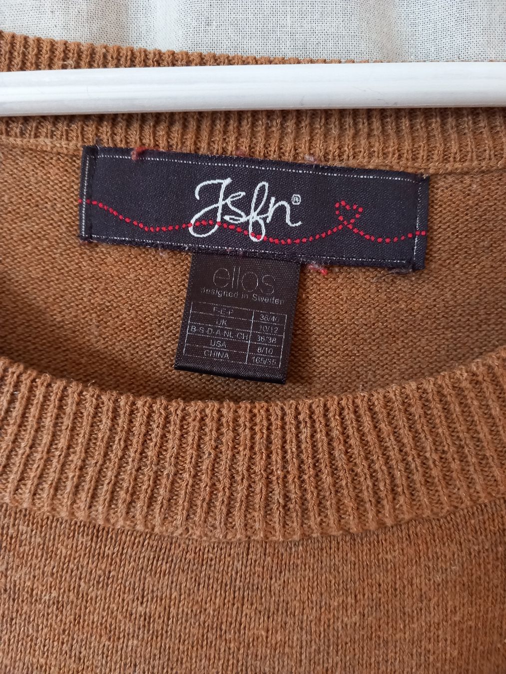 Maglioni & Felpe: Pull en maille fine marron caramel – Usato da Faoug venduto da per_kp6r 1