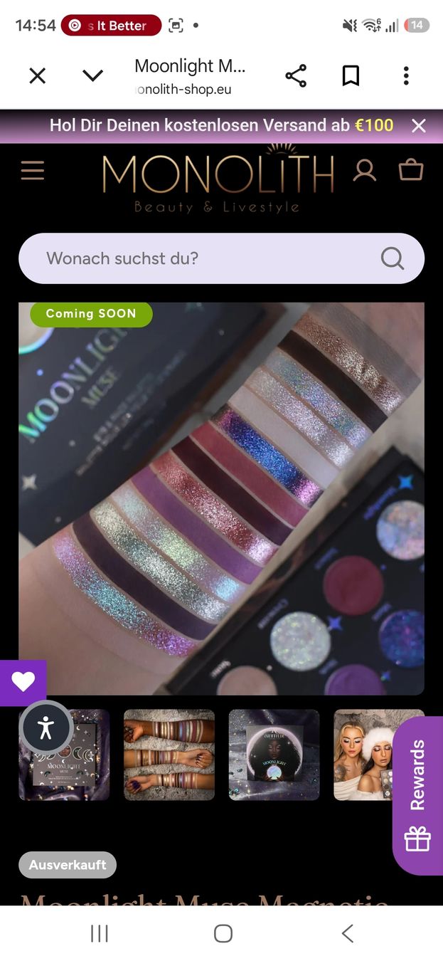 Make-up: Arttiude Cosmetics Moonlight Muse Palette – Usato da Uster venduto da mikedizzy84 2