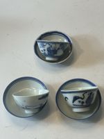 Asiatische Blau Weiss Porzellan Schalen Set 6 tlg