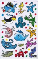 Fische Hai Aufkleber Sticker 1 Bogen 27 x 18 cm Tiere A059