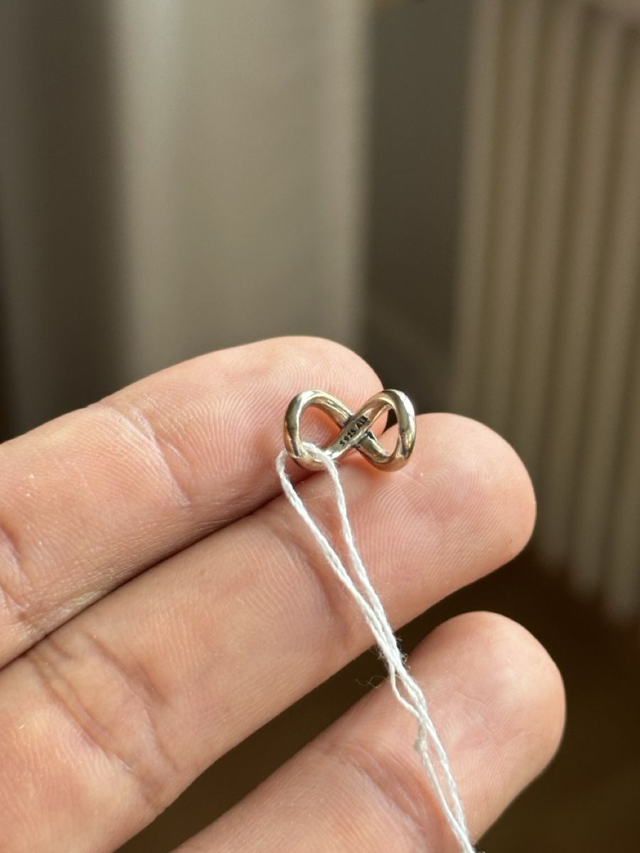 Pandora Ciondoli: Pandora Infinity Charm, Sterling Silber, neue! – Nuovo e nell'imballaggio originale da Zug venduto da car_fr2j 1