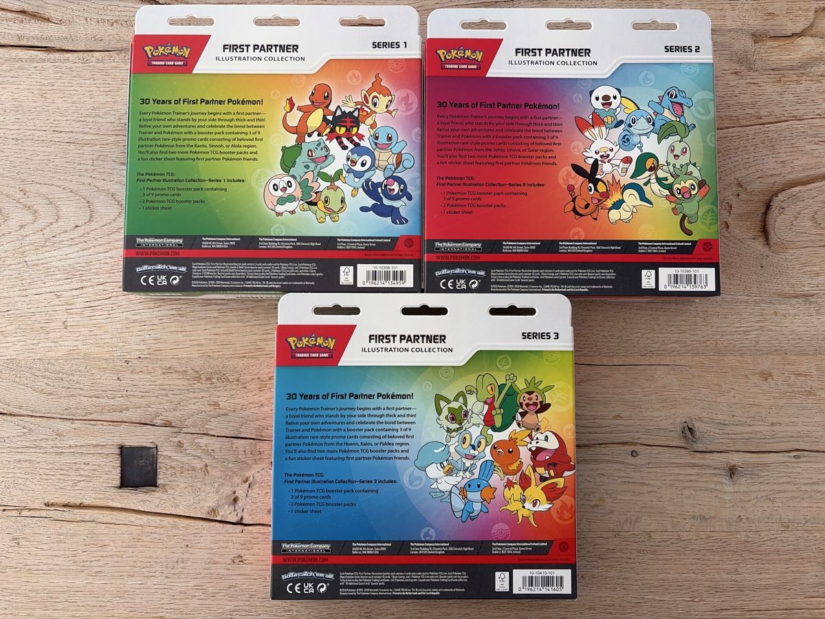 Pokémon Carte collezionabili: First Partner Illustration Collection 1,2,3 – Nuovo e nell'imballaggio originale da Hettlingen venduto da SanCor7206 1