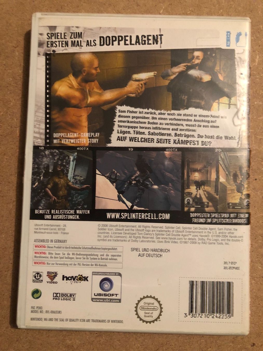 Giochi: Splinter Cell Double Agent für Wii – Usato da Kestenholz venduto da Mad18 1