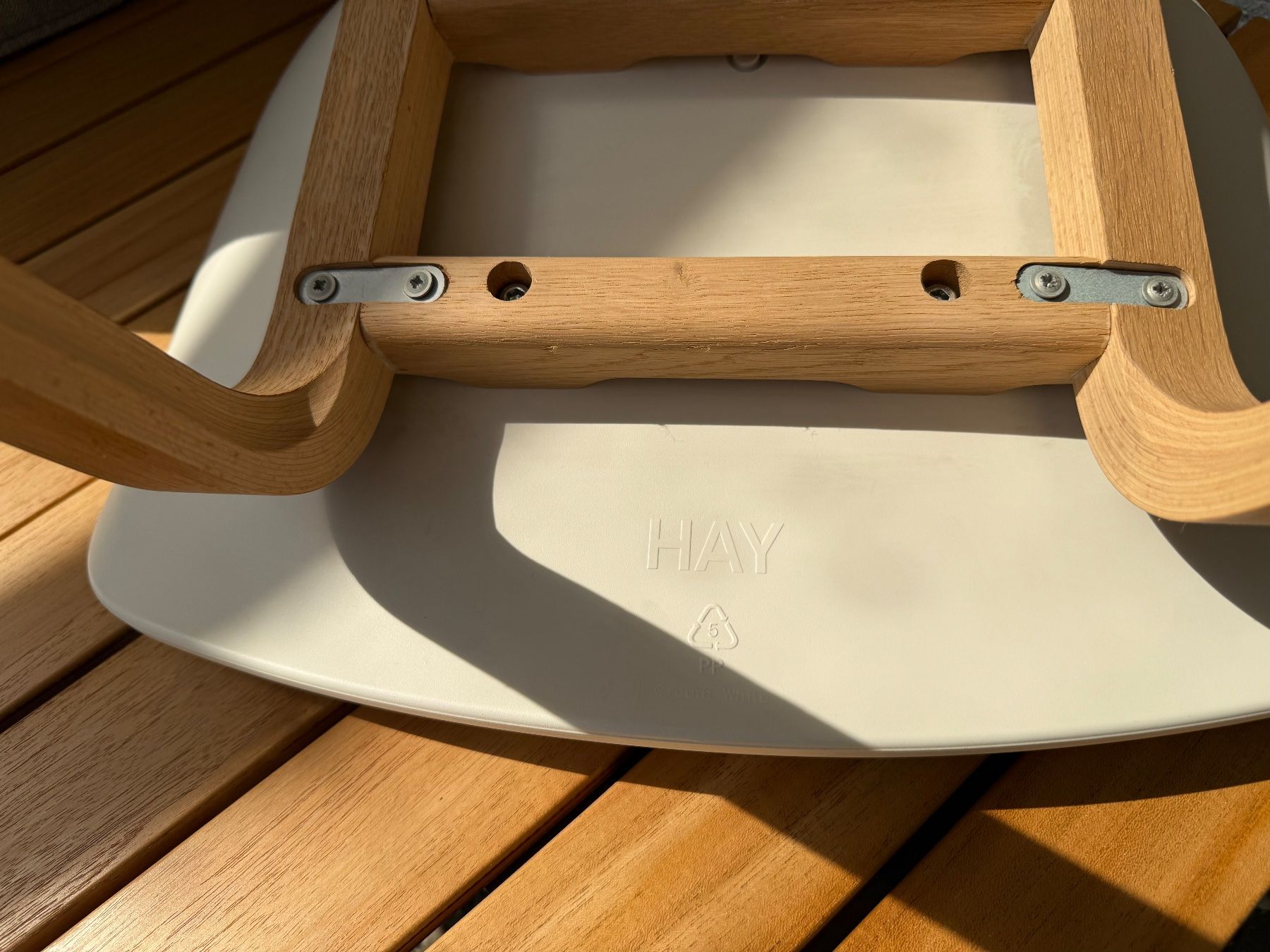 Hay Tabourets: 2x HAY About A Stool AAS 32 Barhocker weiss Eiche Edelstahl – D'occasion à Worb par rushfunk 5