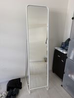 Full length mirror with rack white used