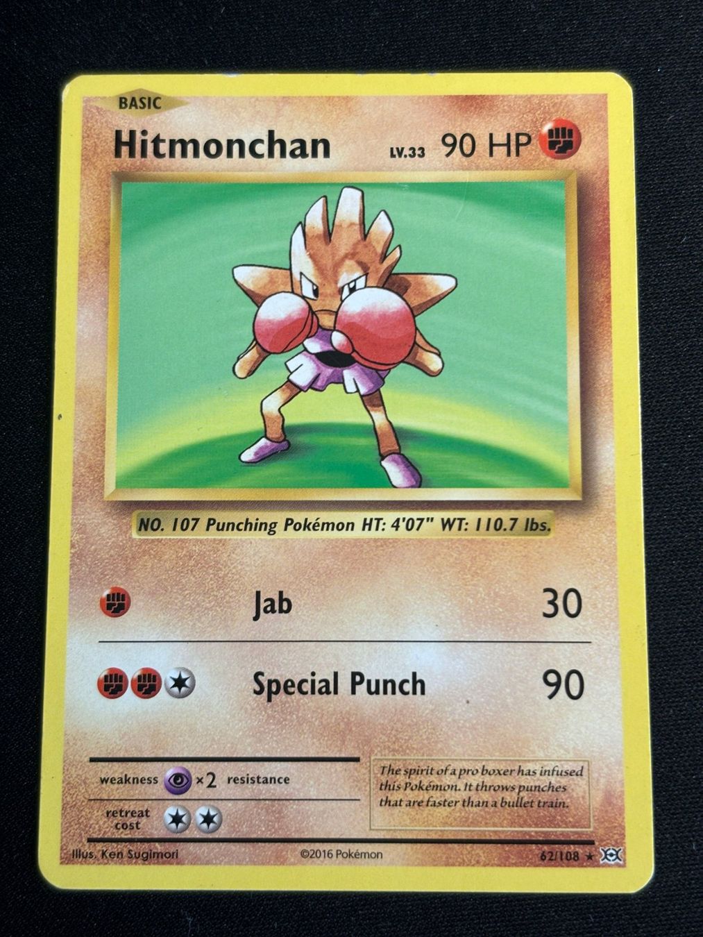 Pokémon Carte collezionabili: Pokemon Hitmonchan - Evolutions 62/108 - English – Usato da Bern venduto da Big_GS