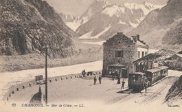 Chamonix - mer de Glace Train Stat c1910