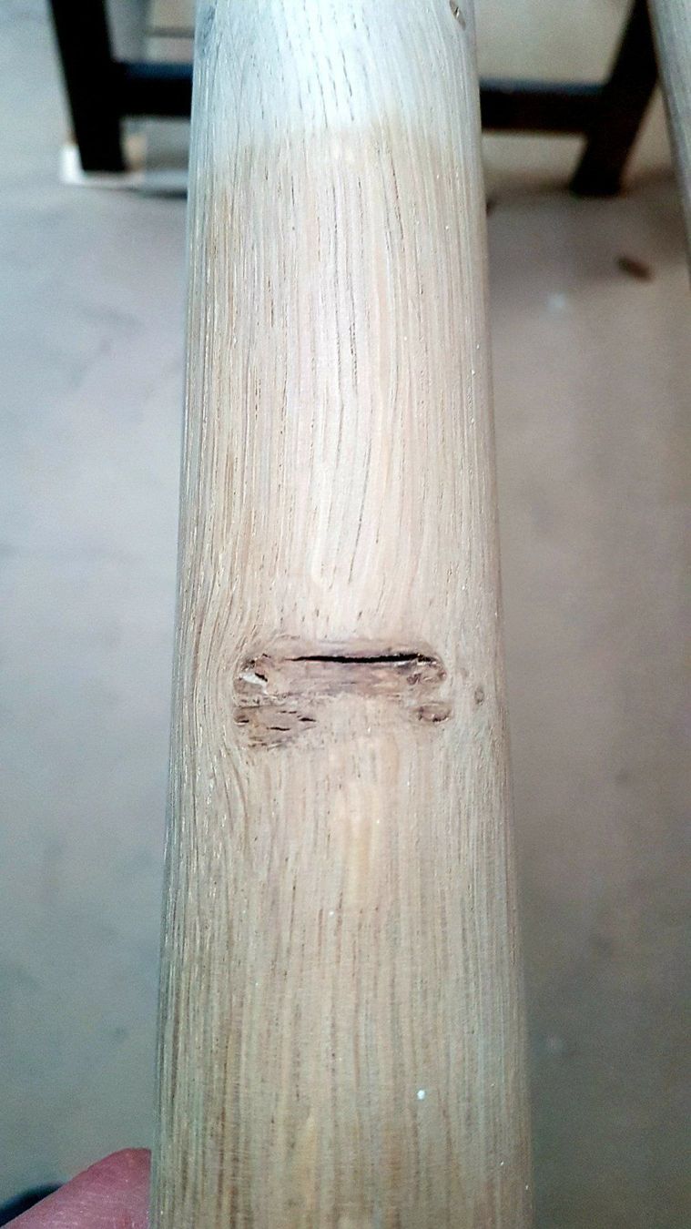 Articoli in legno: 4 Stk. Handlauf Rundstab Eiche D: 45 mm Los 207 – Nuovo (secondo la descrizione) da Sulgen venduto da Wag0815 3