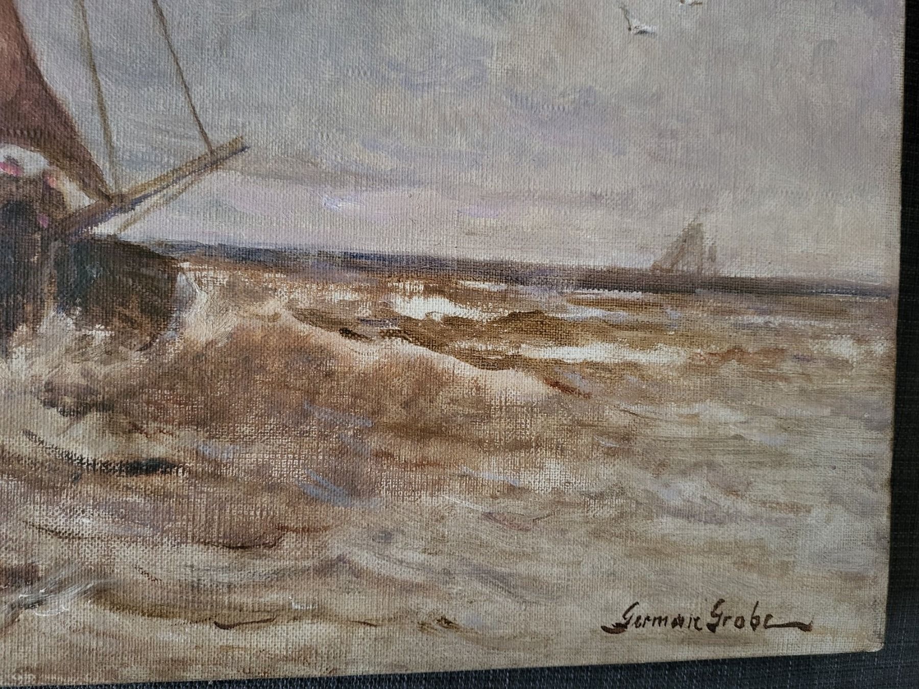 Gemälde: Segelboote Maler German Grobe Öl 1857-1938 – Gebraucht aus Binningen von Hofka64 2
