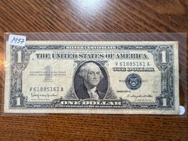 🇺🇸 USA 1 Dollar Silver Certificate – Series 1957 B