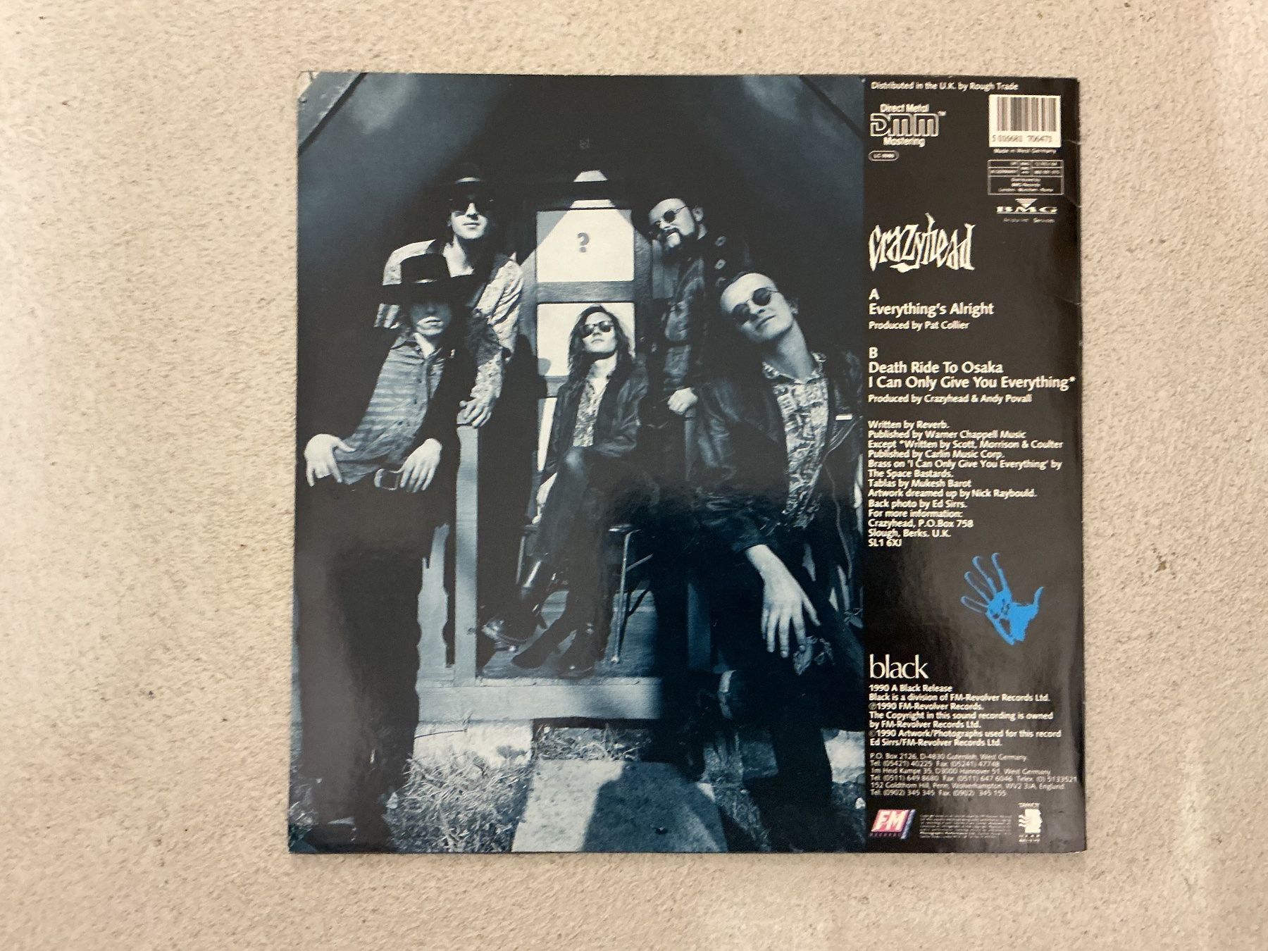 Dischi in vinile: Crazyhead Maxi-Single - Everything's Alright – Usato da Winterthur venduto da Tumko_7_Vinyl 1