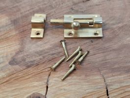1 Grendelriegel / Stossriegel, 3.5cm, mit Kloben (3731#MBS3)
