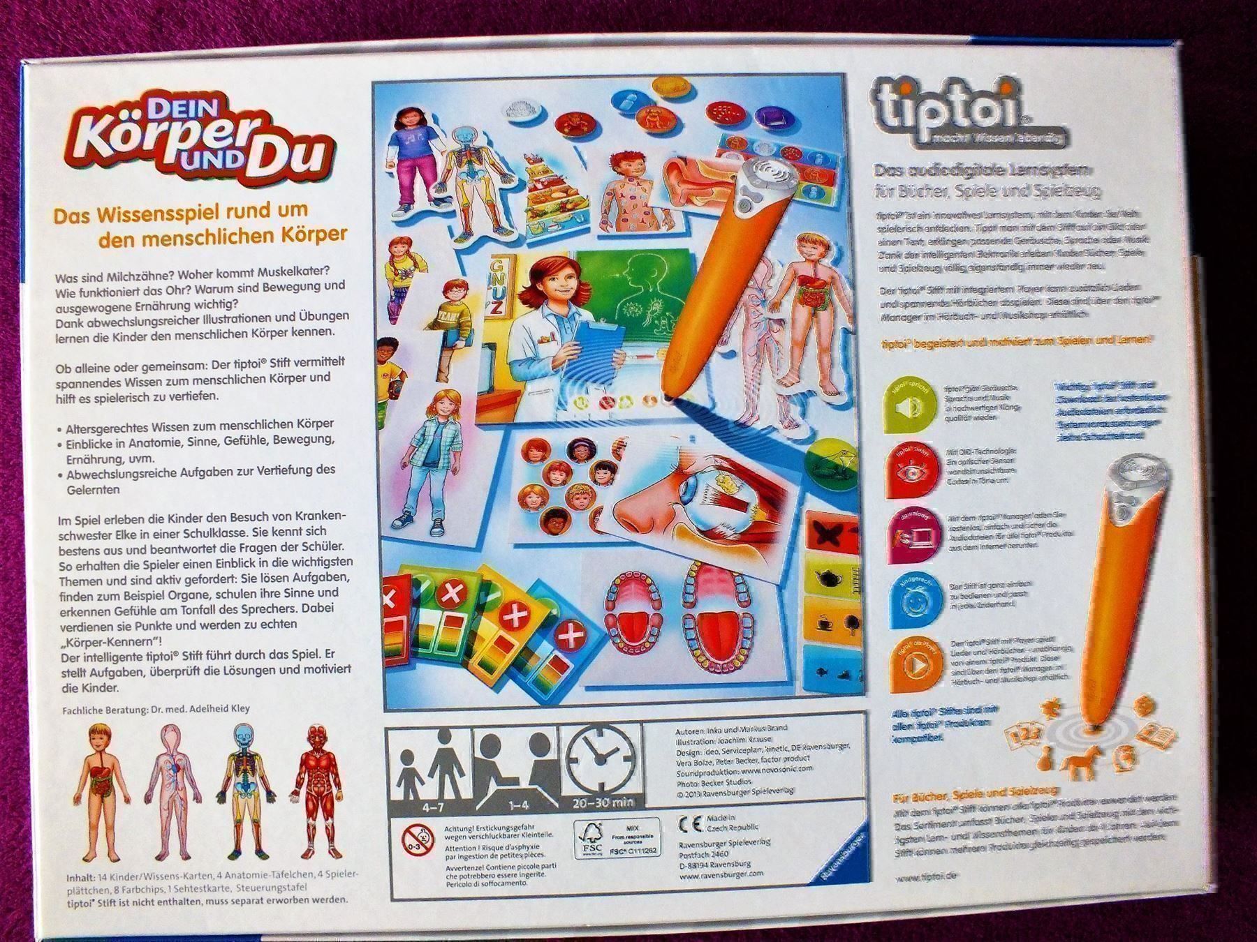 Ravensburger Giochi: tiptoi Spiel - " Dein Körper und Du " – Usato da Müllheim Dorf venduto da Seeeule01 4