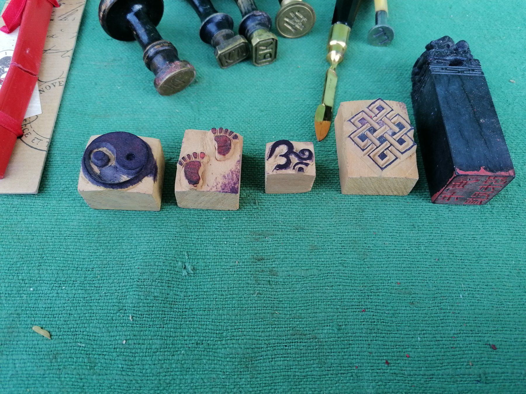 Stempel: Siegelstempel Set mit Wachs und Holzstempeln gebraucht – Gebraucht aus Rovio von maxmac 2