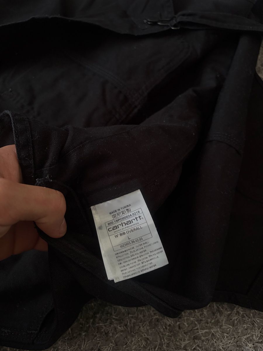 Carhartt Tute: Carhartt WIP Bib Overall, Black – Usato da Brislach venduto da edu_t6pq 6