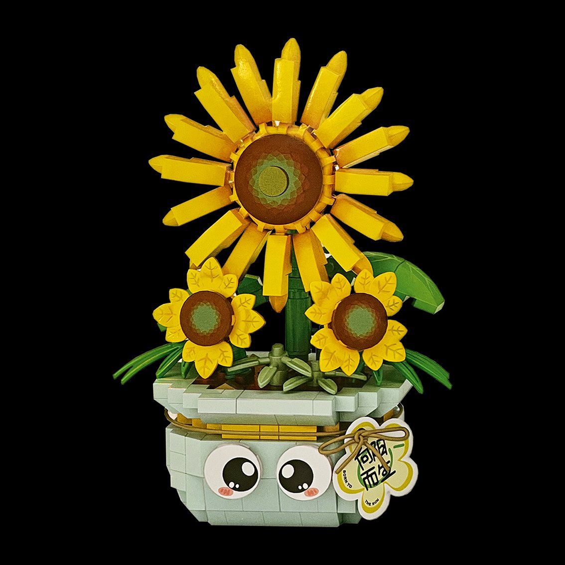 Kit di costruzioni: Blume im Topf: Sonnenblume / Mini-Bausteine – Nuovo e nell'imballaggio originale da Meisterschwanden venduto da Bigi1 1