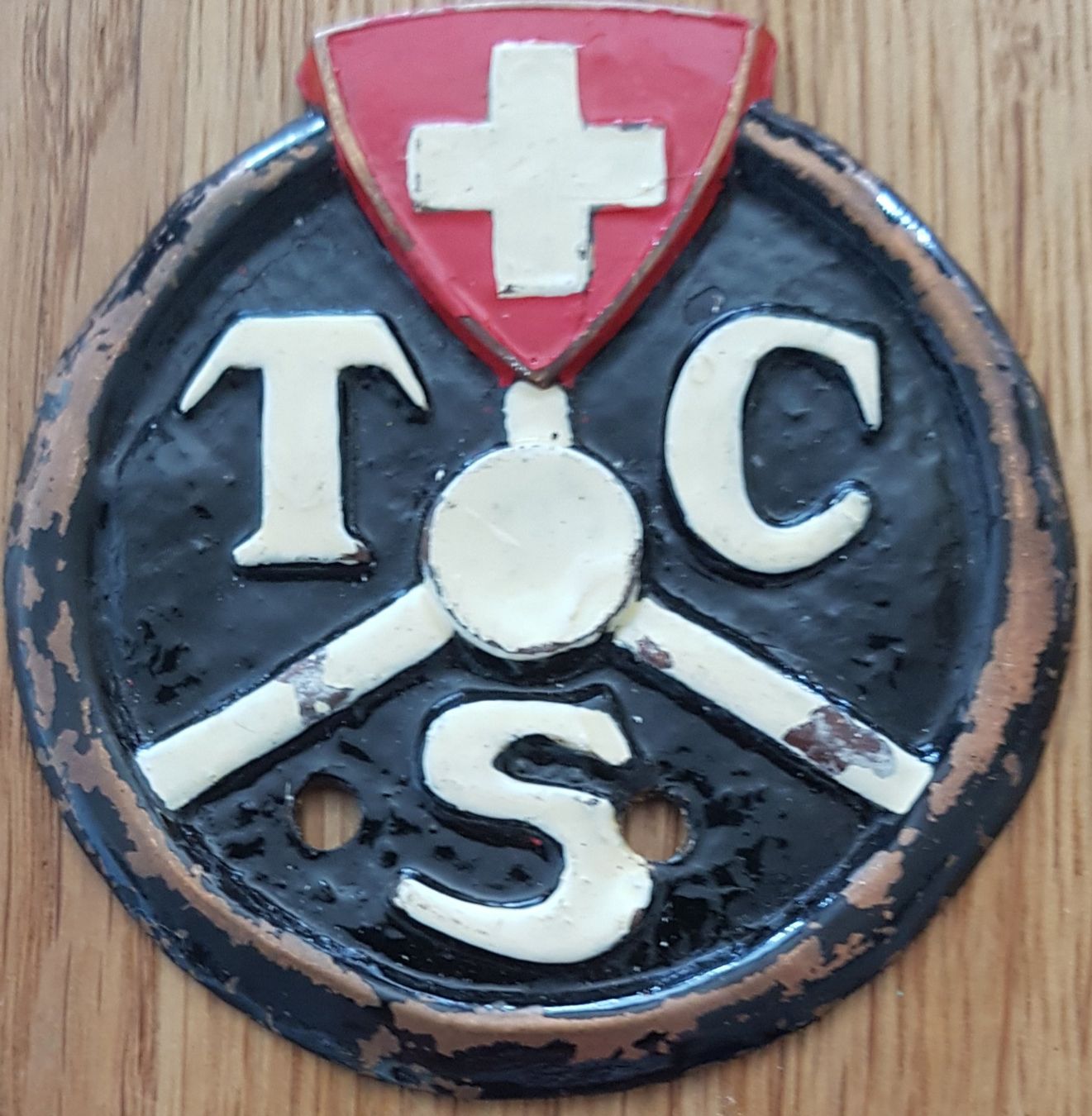 Schilder: Plakette / Emblem TCS – Gebraucht aus Neuchâtel von Blondy_73