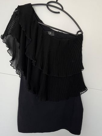 Cocktailkleid/Partykleid schwarz one-shoulder