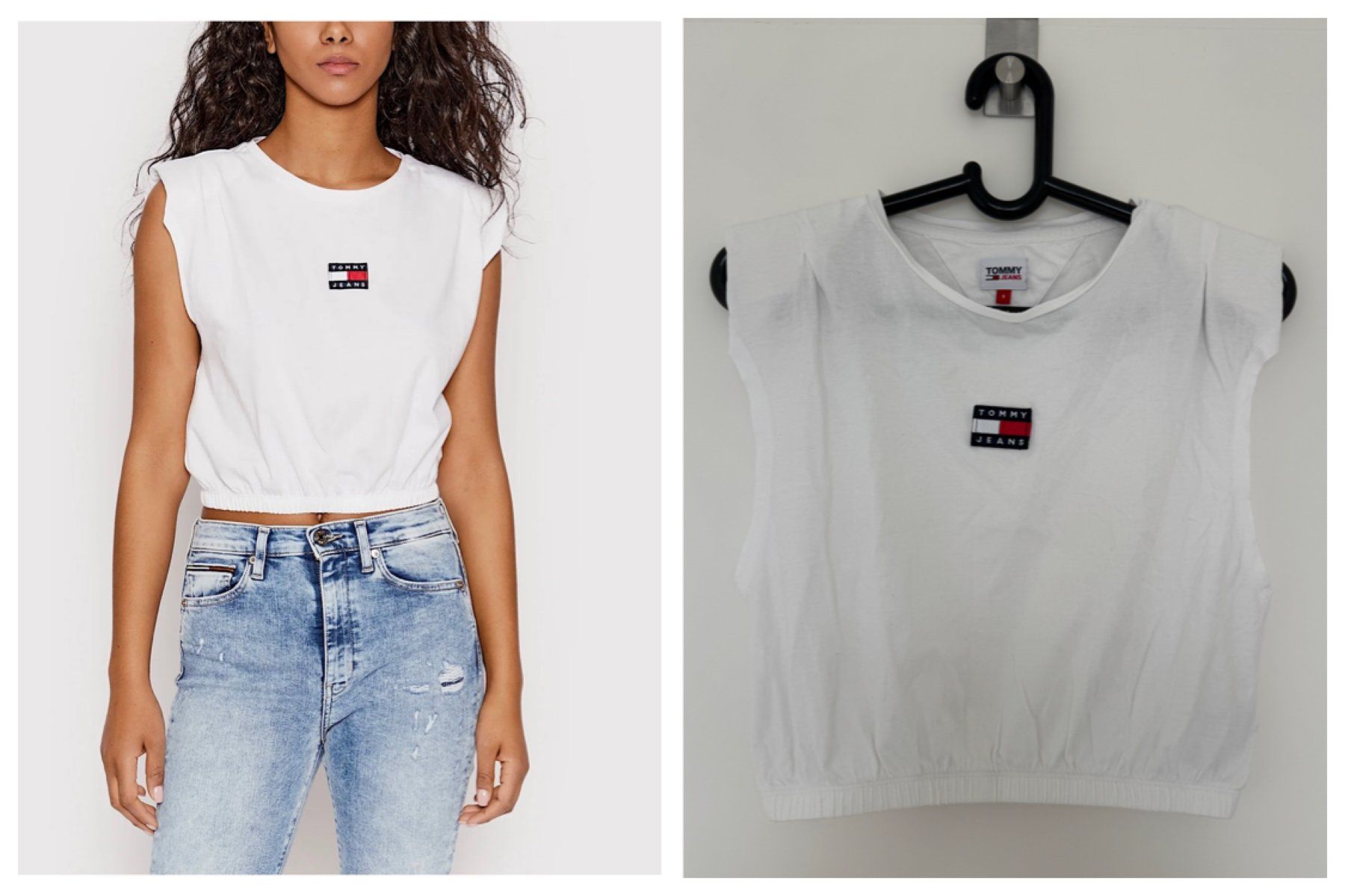 Tommy Hilfiger Top: Tommy Hilfiger Crop Top Gr. S – Usato da Zollikon venduto da Krenapf